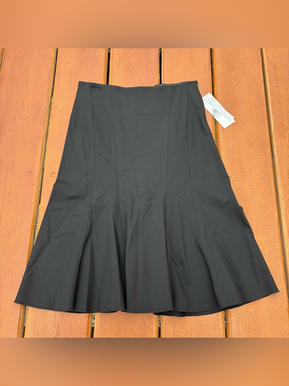 Nine West Black A-Line Flared Skirt
